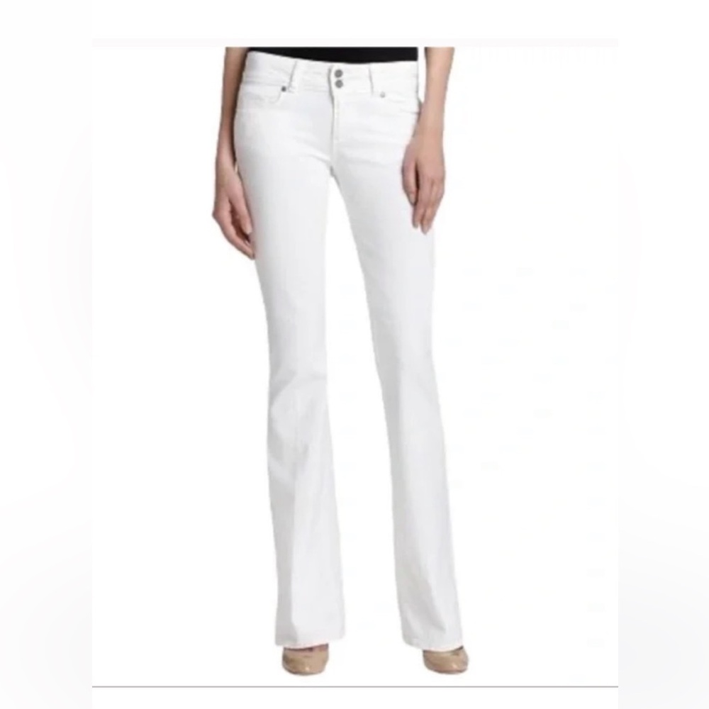 Paige optic white hidden hills bootcut jeans 32